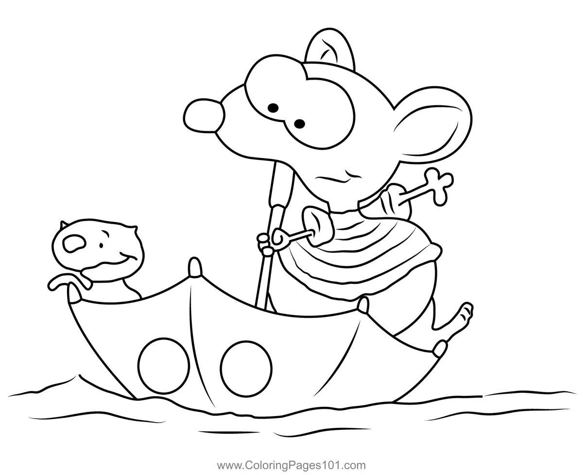 Toopy and Binoo Coloring Pages 5