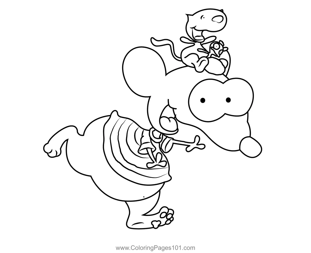 Toopy and Binoo Coloring Pages 6