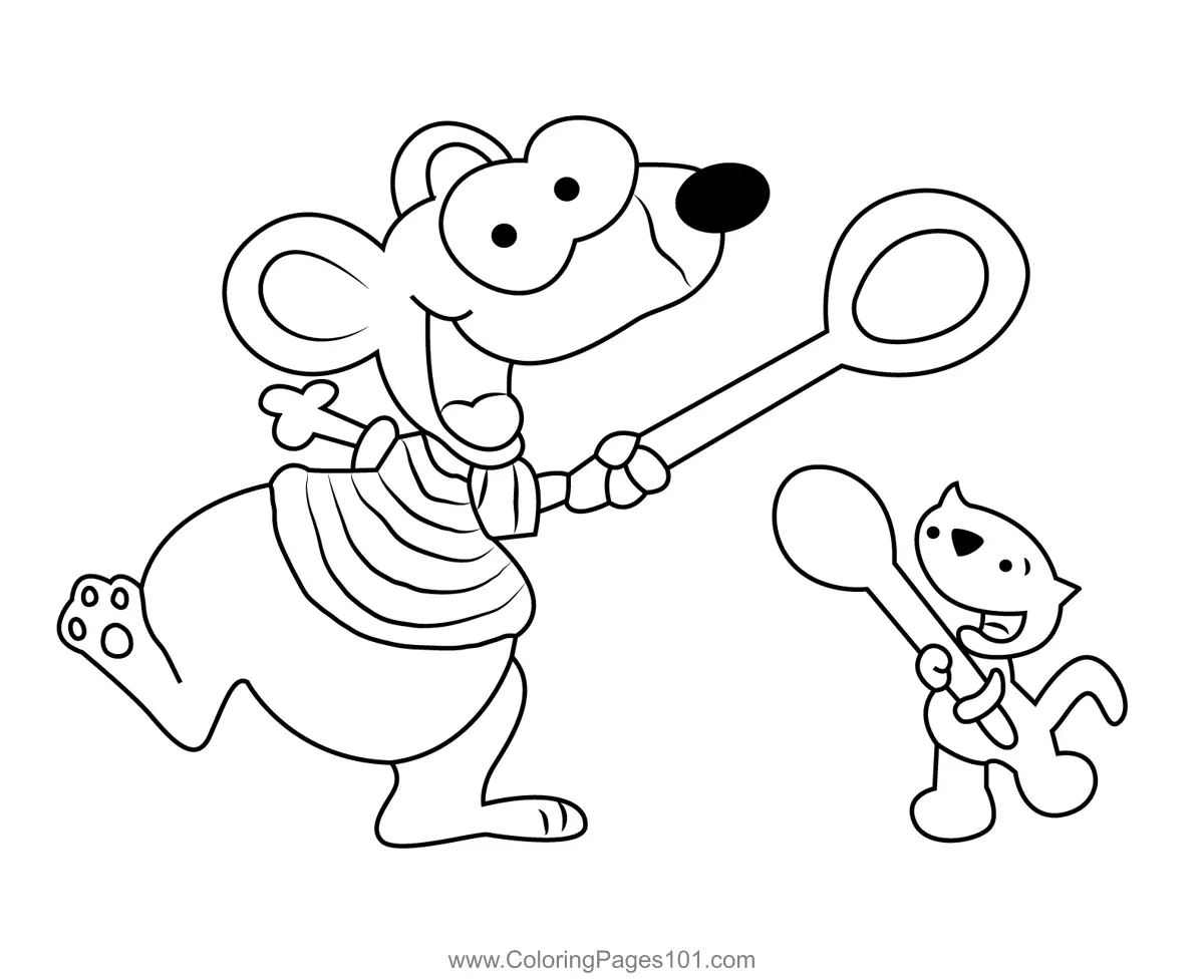 Toopy and Binoo Coloring Pages 8