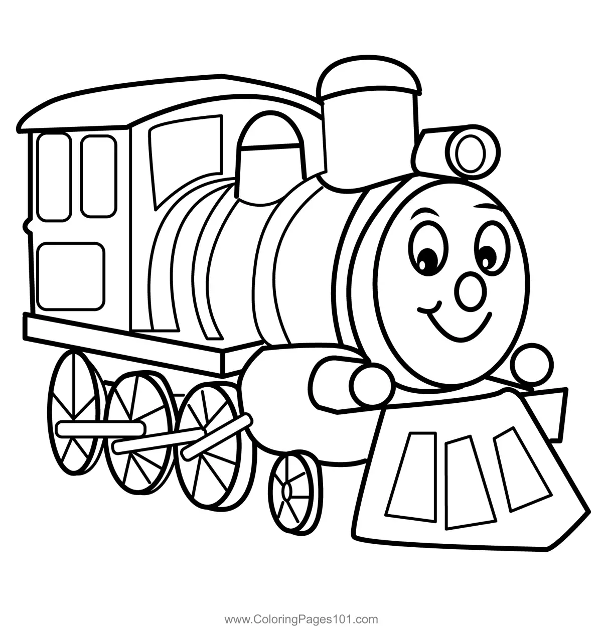 Trains Coloring Pages 11