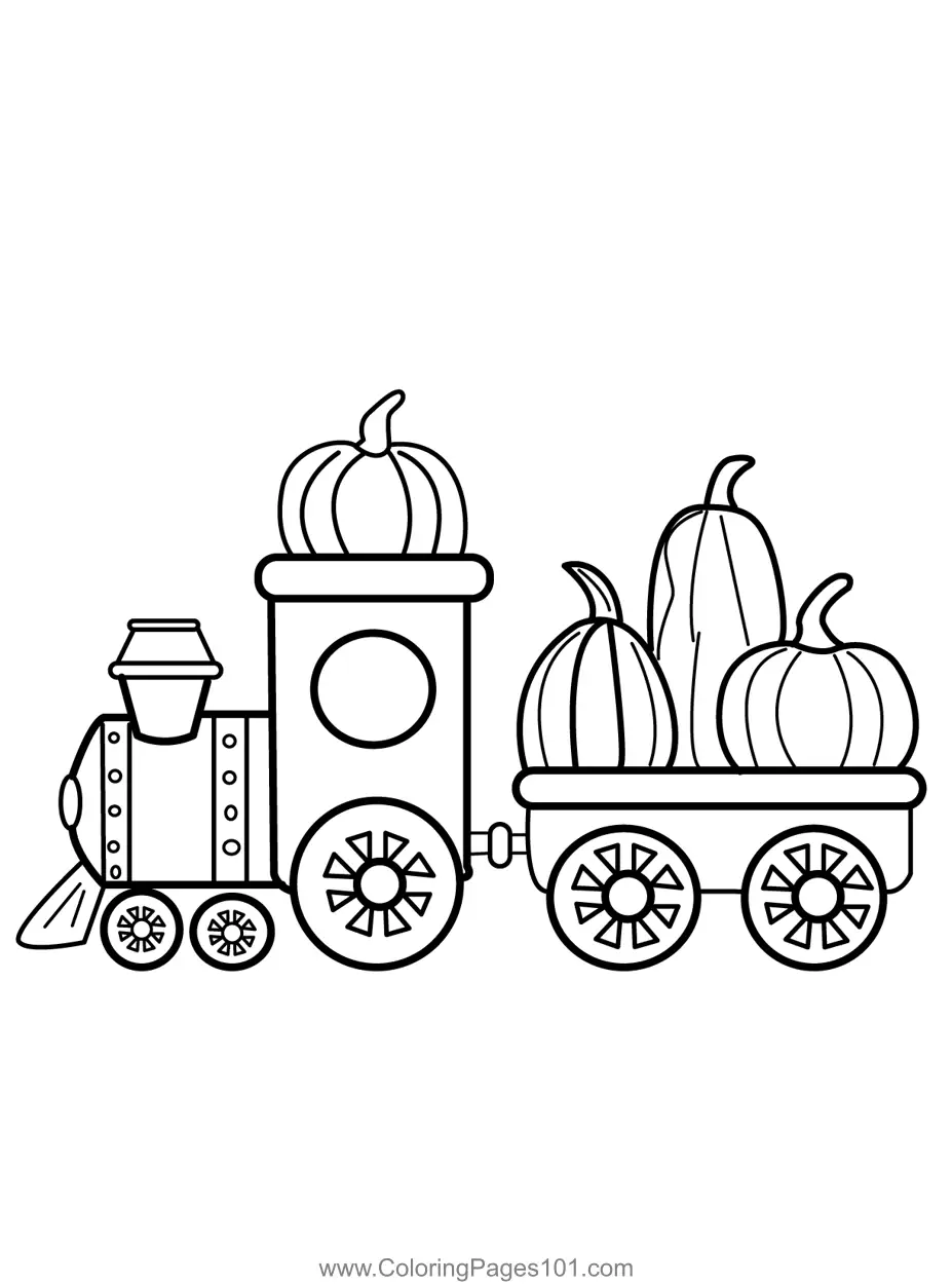 Trains Coloring Pages 2