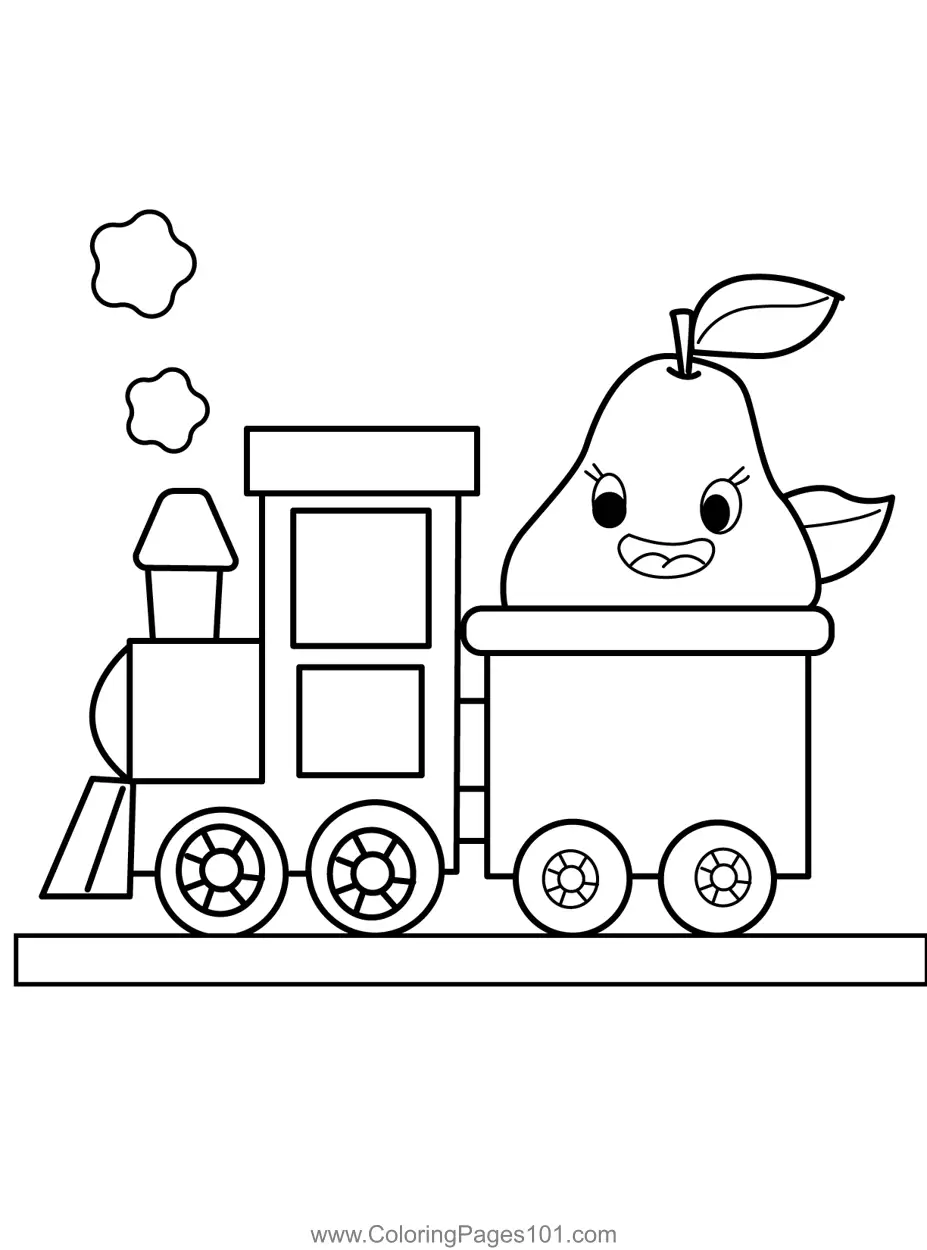 Trains Coloring Pages 3