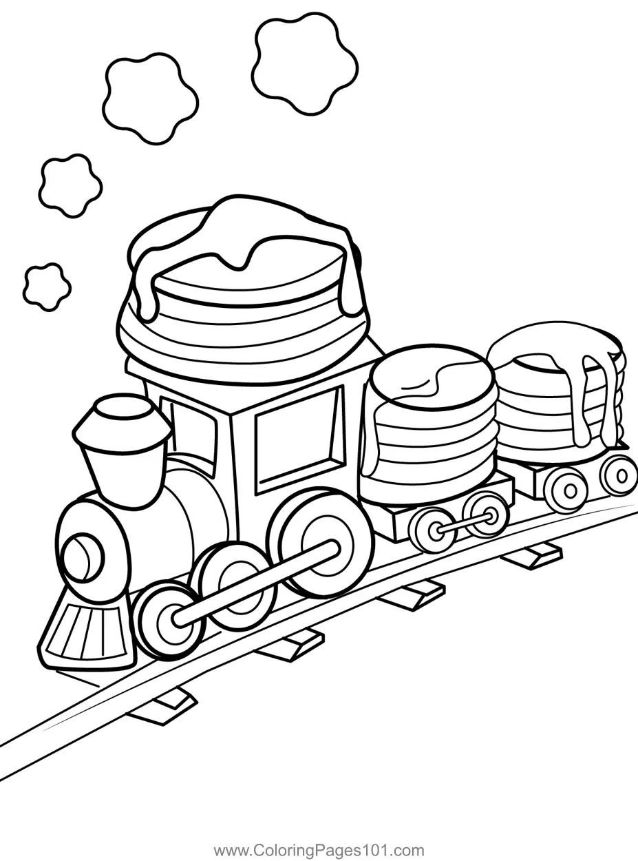 Trains Coloring Pages 4
