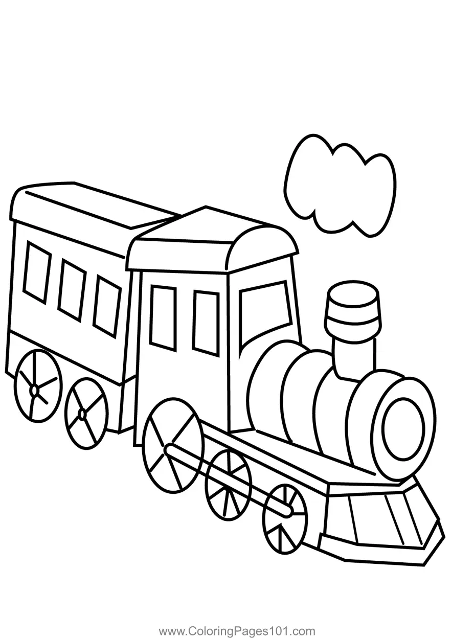 Trains Coloring Pages 6