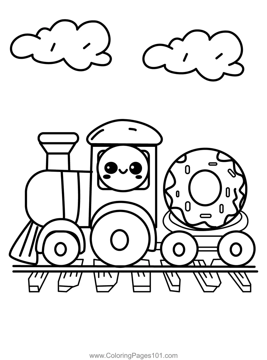 Trains Coloring Pages 7