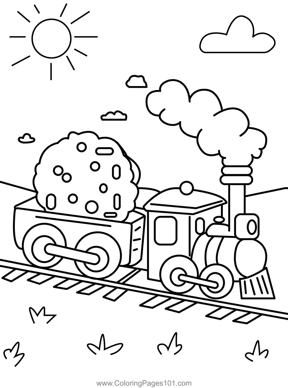 Trains Coloring Pages 8