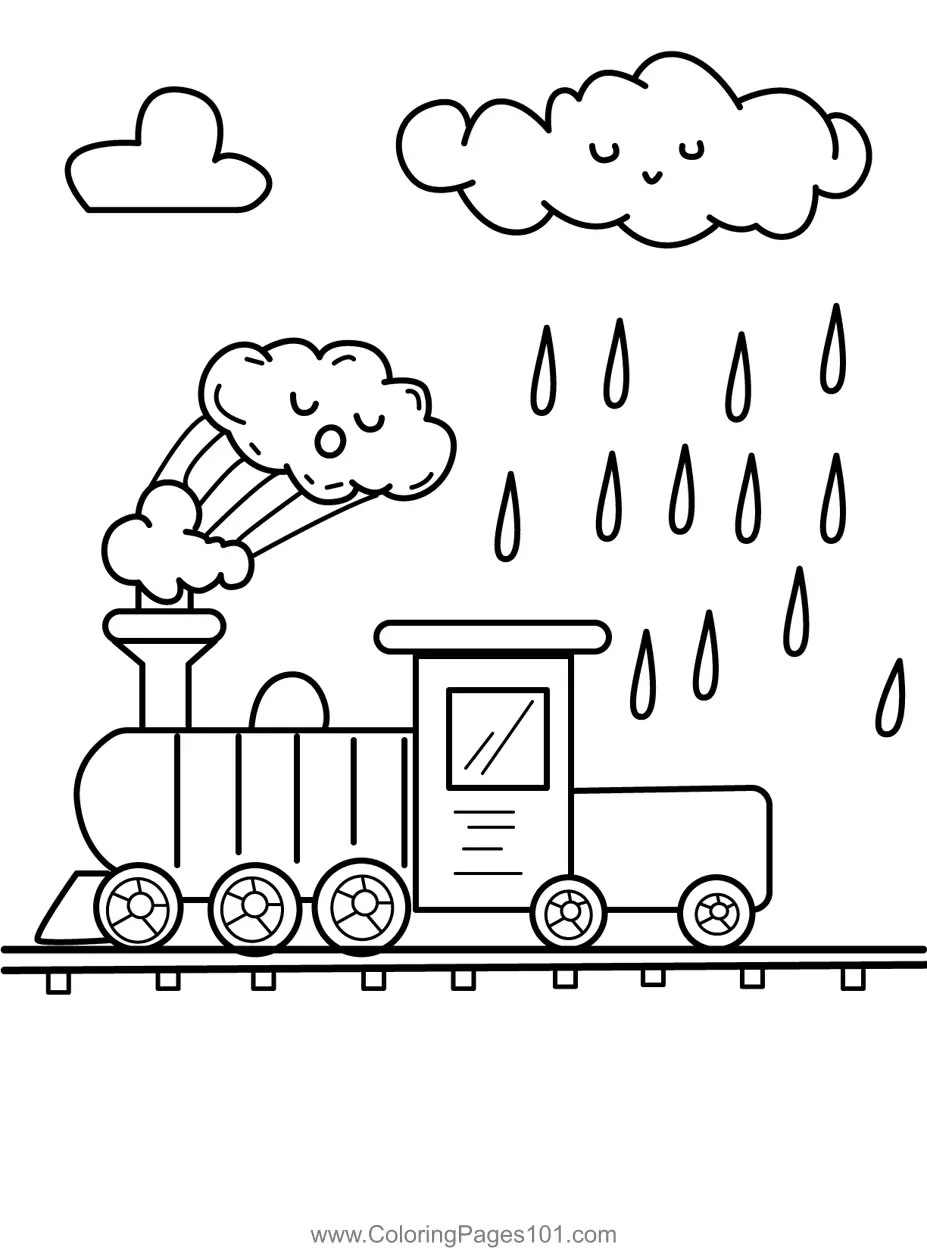 Trains Coloring Pages 9