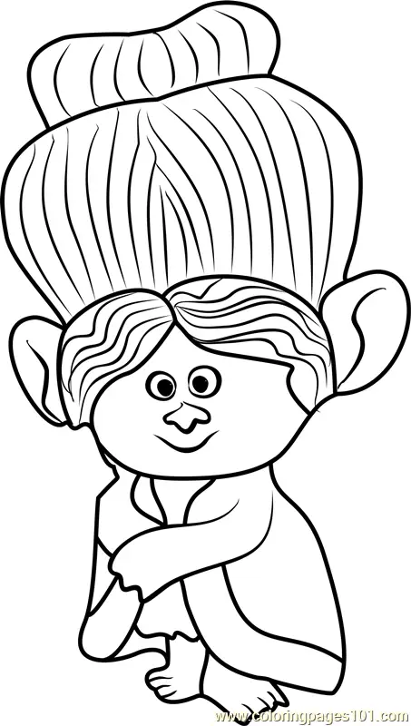 Trolls Coloring Pages 10