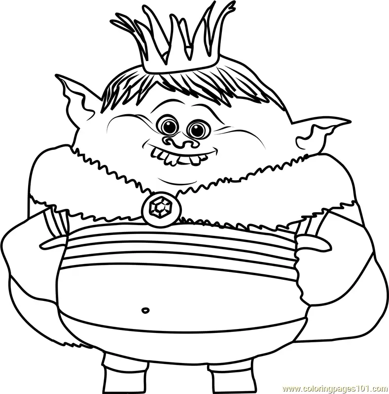 Trolls Coloring Pages 4
