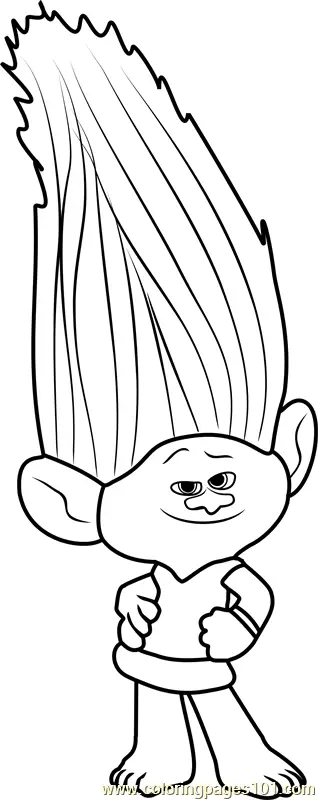 Trolls Coloring Pages 6