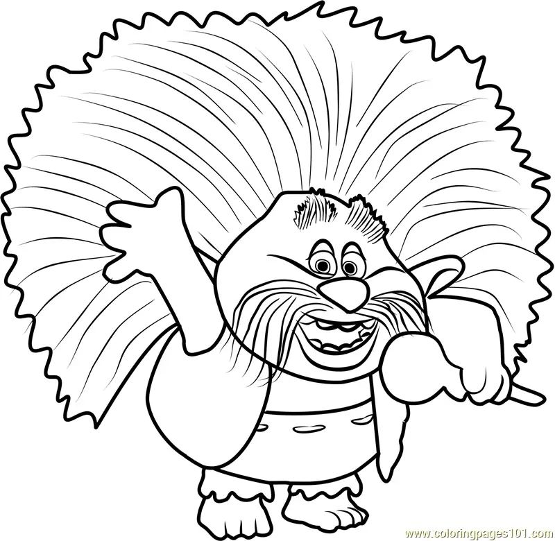 Trolls Coloring Pages 7