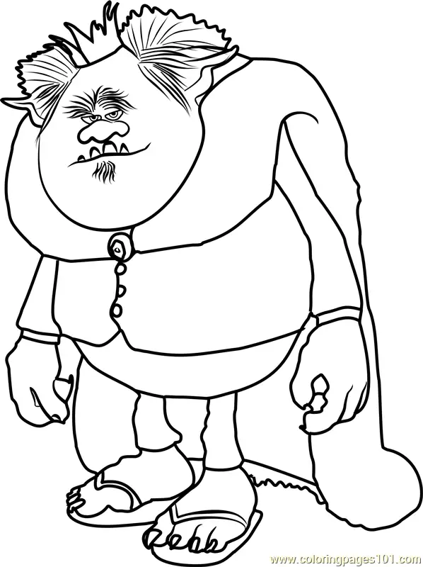 Trolls Coloring Pages 8