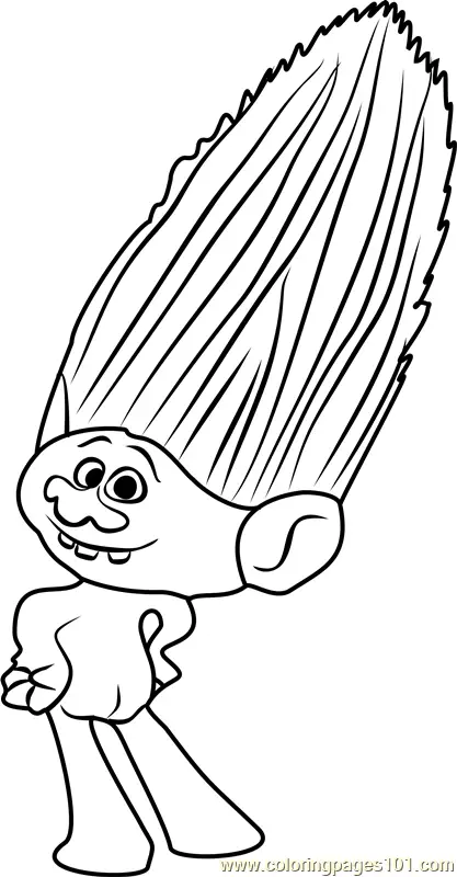Trolls Coloring Pages 9
