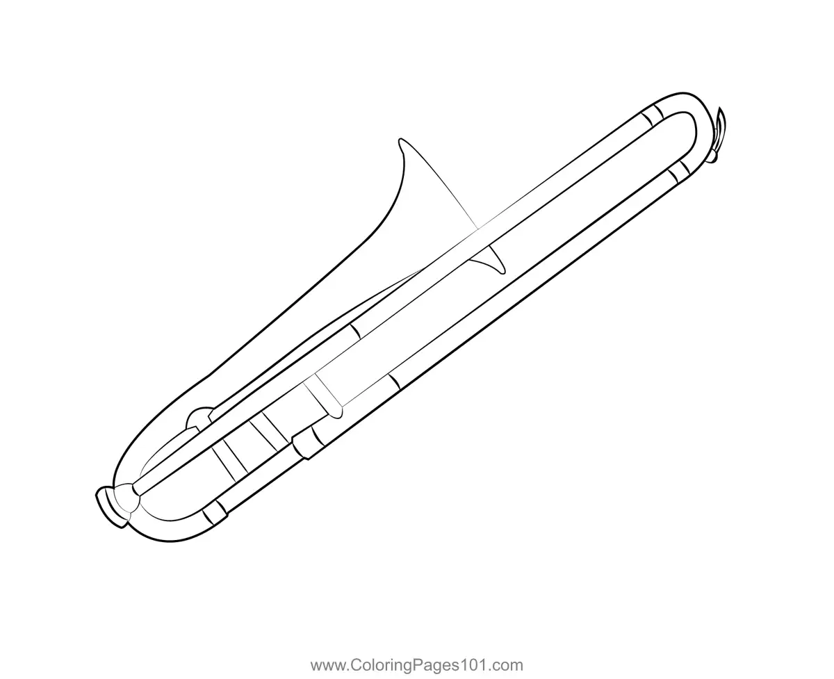 Trumpet Coloring Pages 10