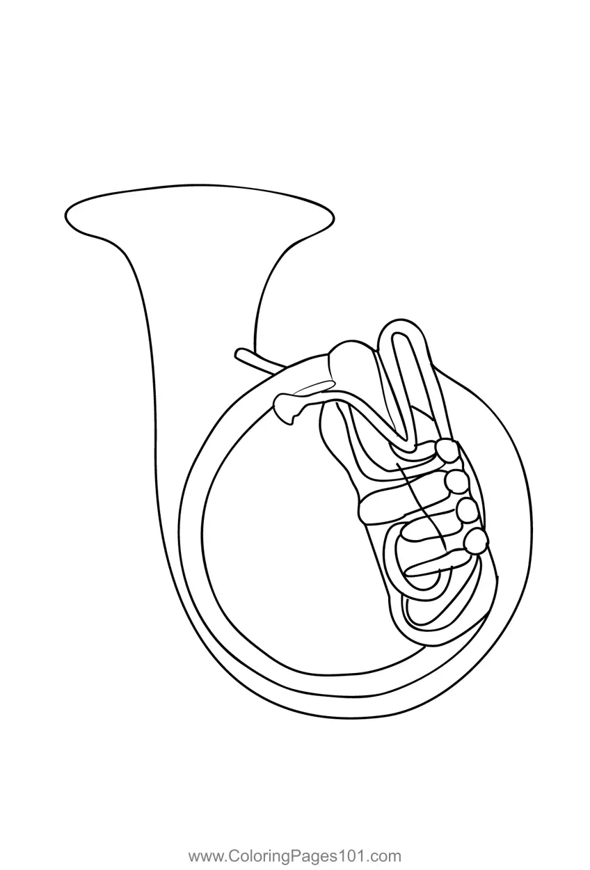 Tuba Coloring Pages 5