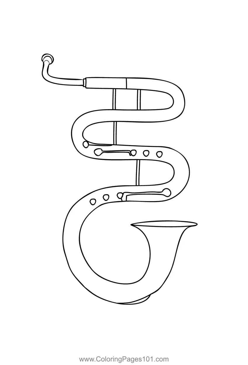 Tuba Coloring Pages