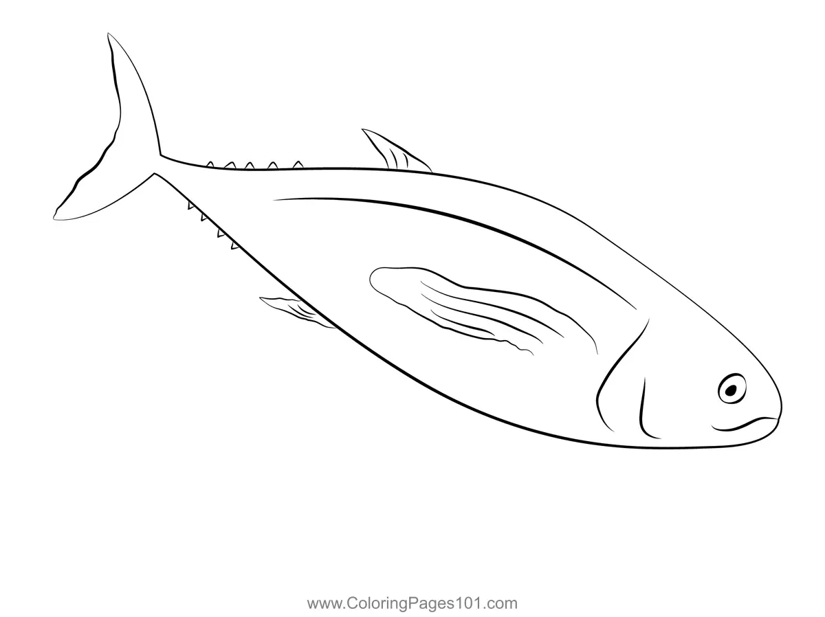 Tuna Coloring Pages 1