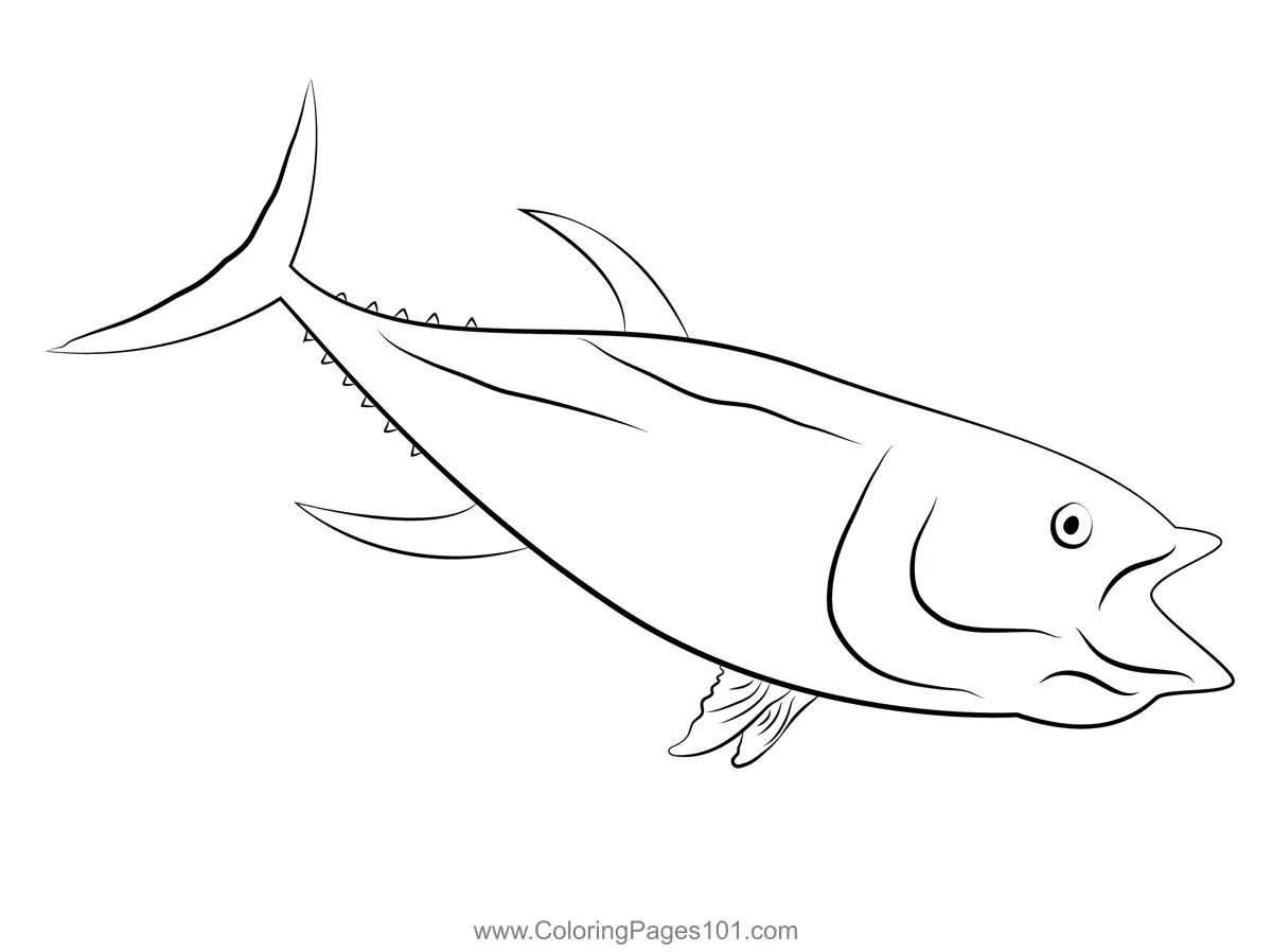 Tuna Coloring Pages 10