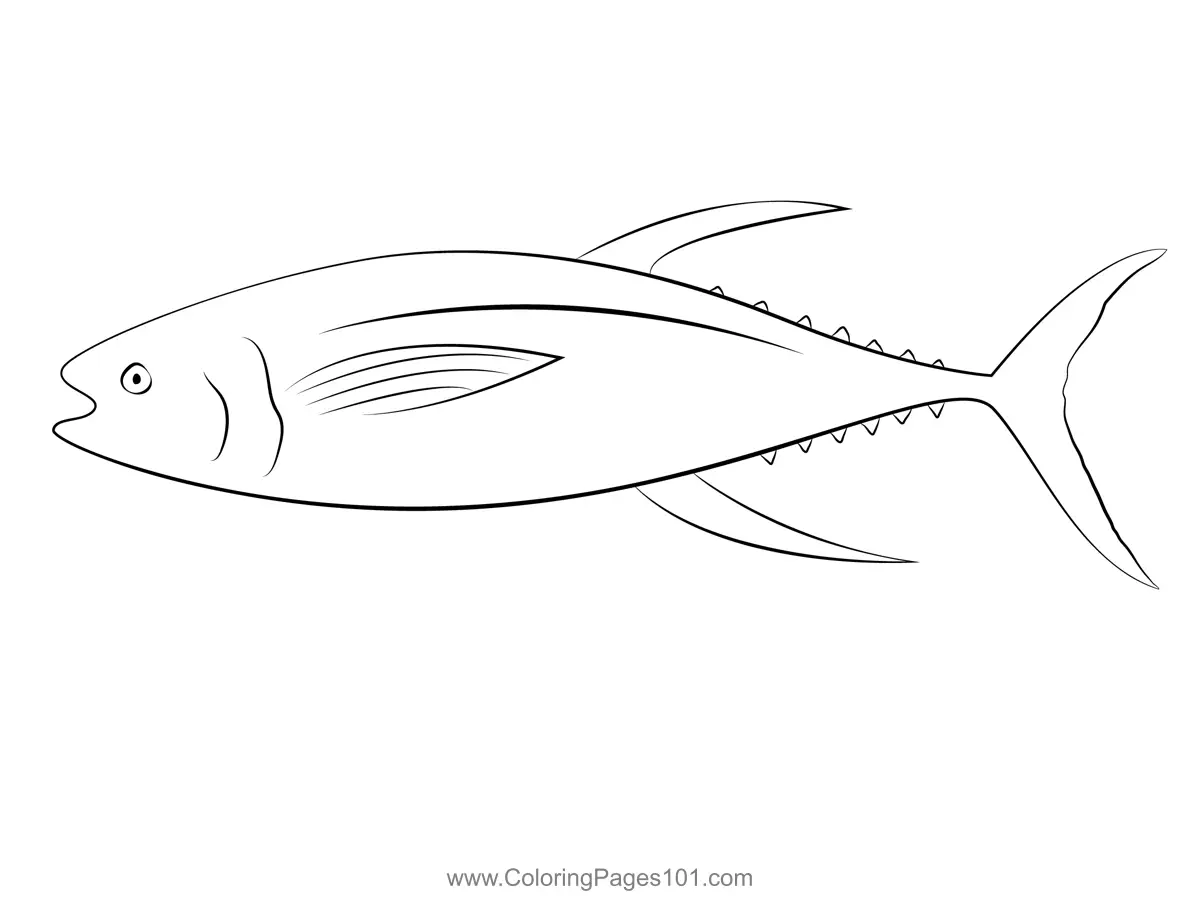 Tuna Coloring Pages 5