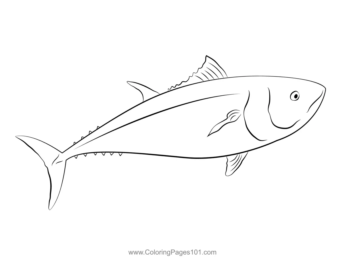 Tuna Coloring Pages 6