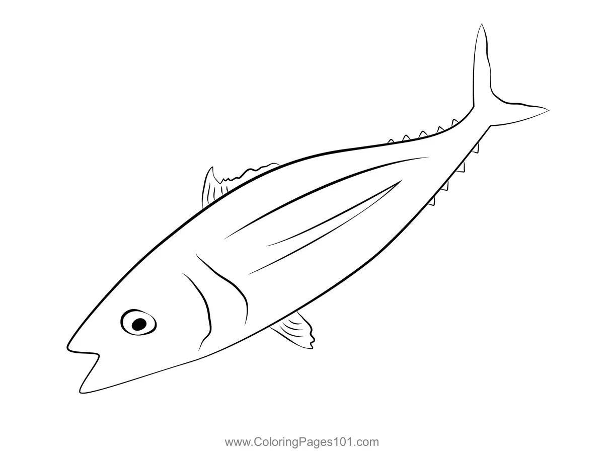 Tuna Coloring Pages 7