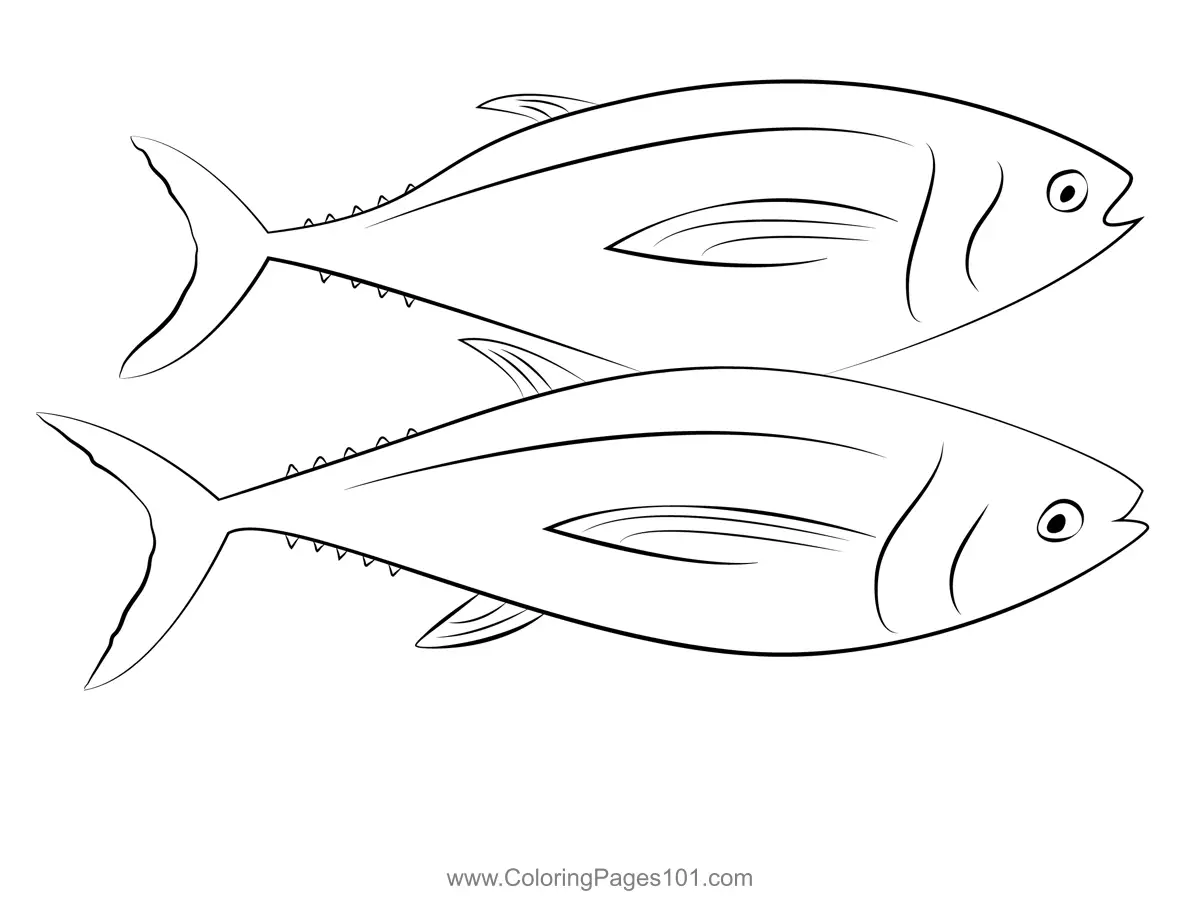 Tuna Coloring Pages 8