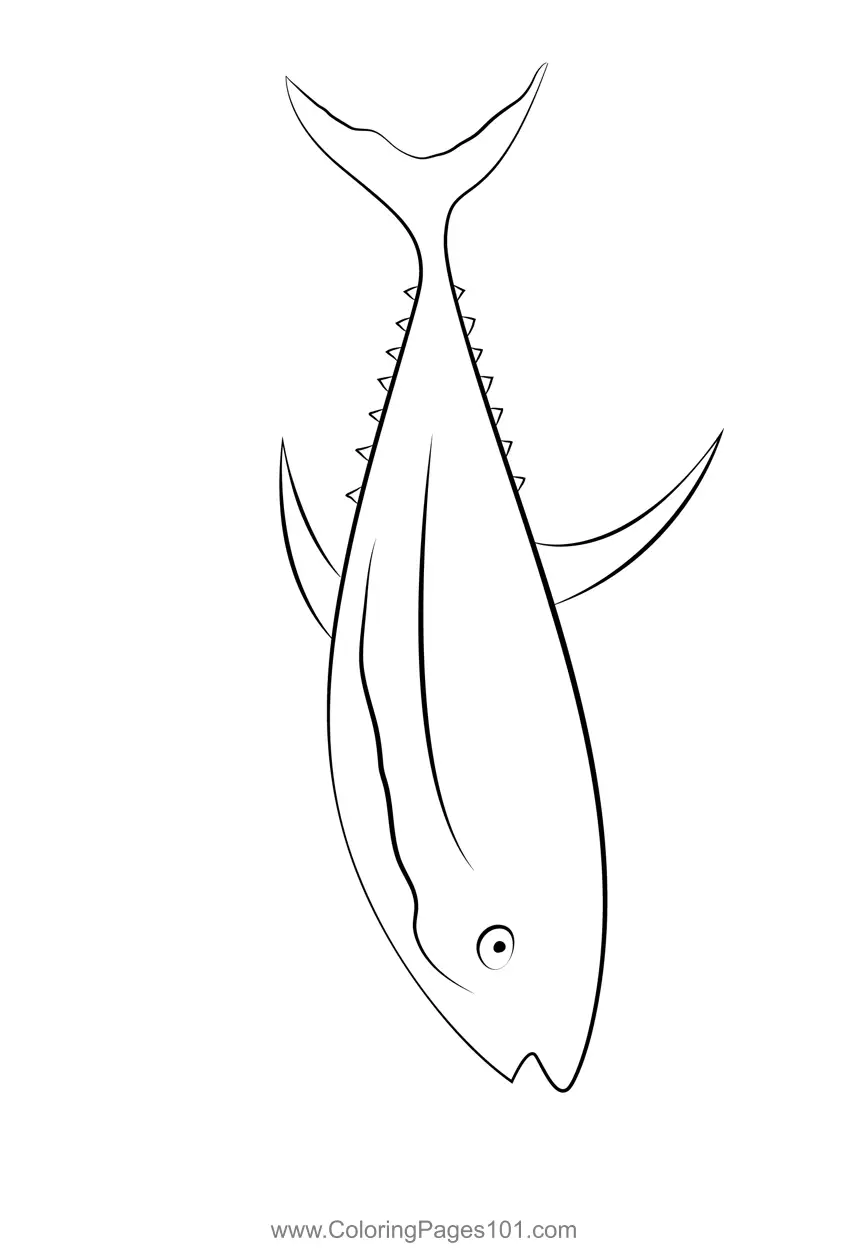 Tuna Coloring Pages 9