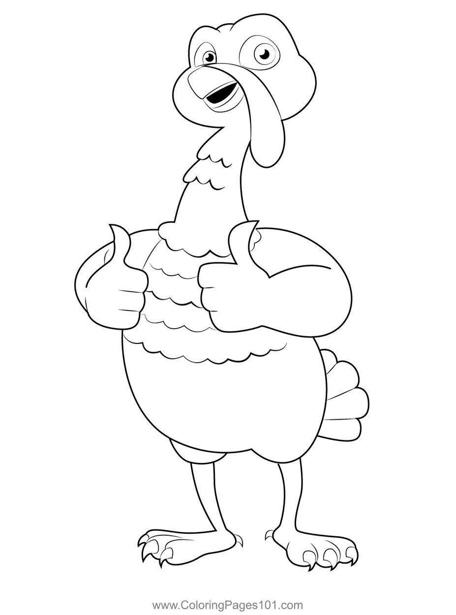 Turkeys Coloring Pages 7