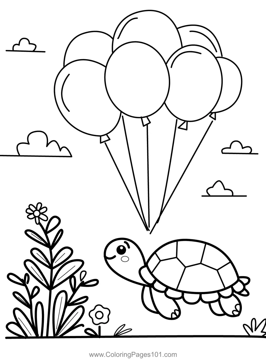 Turtles Coloring Pages 10