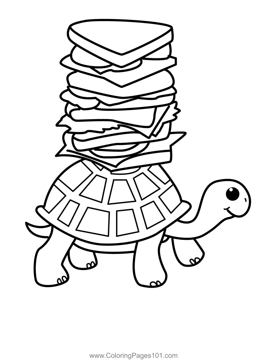 Turtles Coloring Pages 3