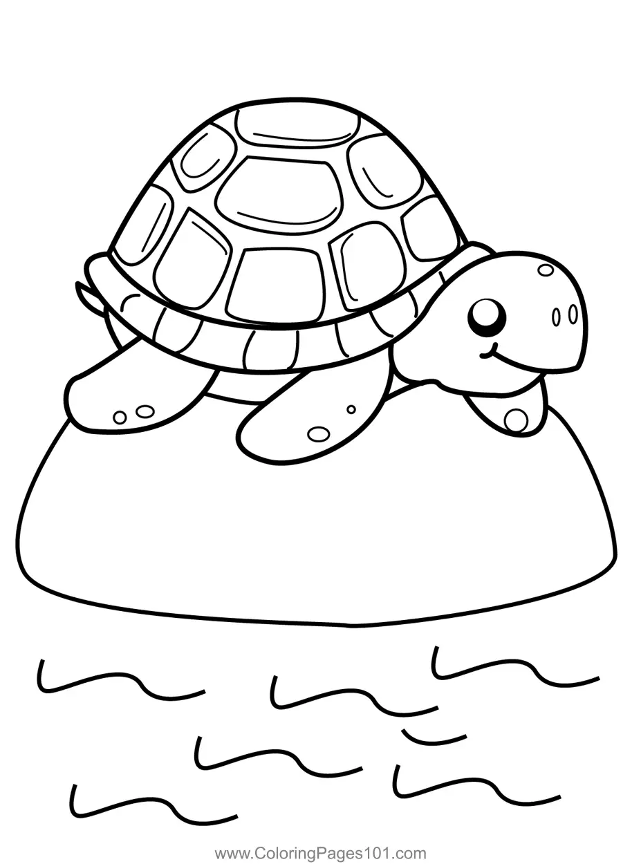 Turtles Coloring Pages 9