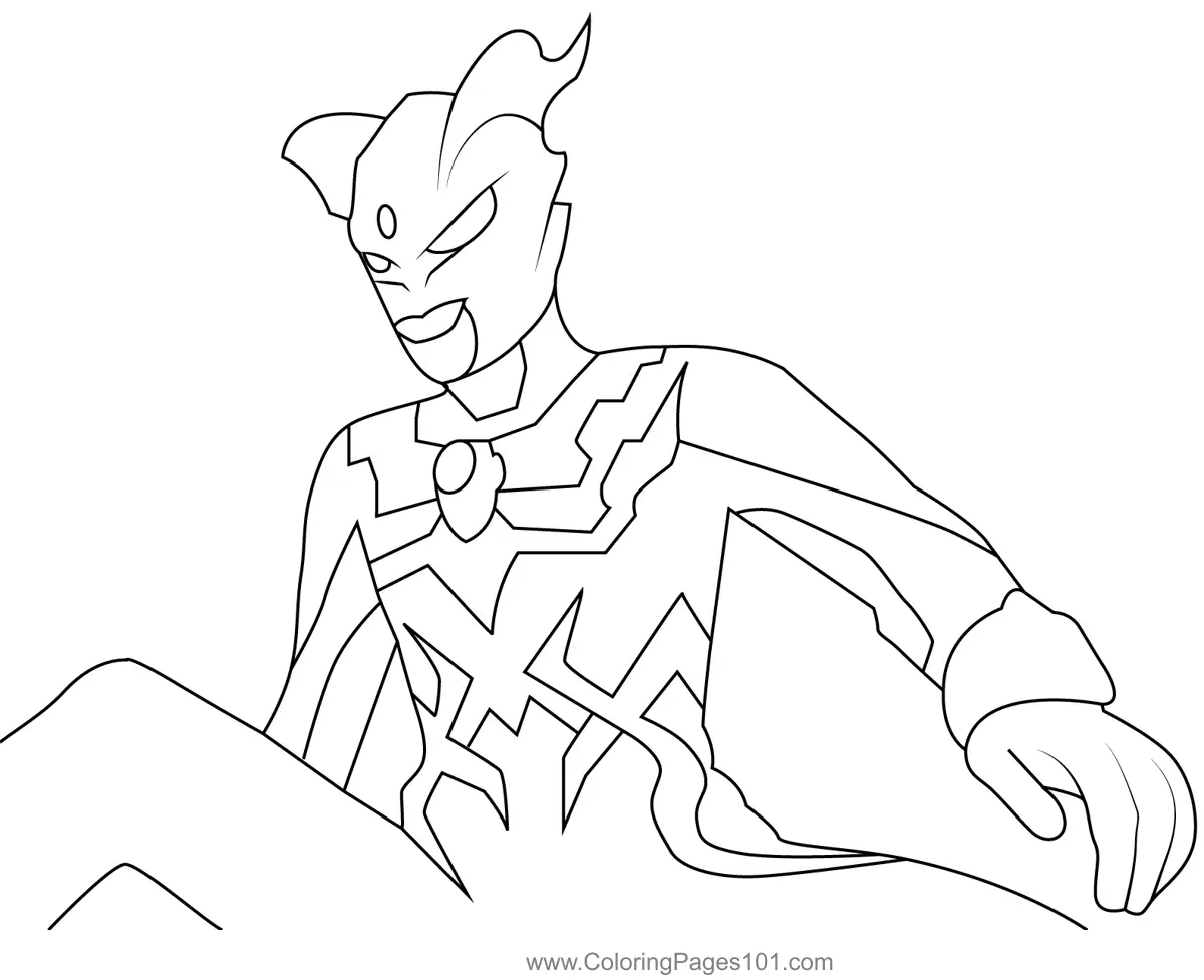 Ultraman Coloring Pages 3
