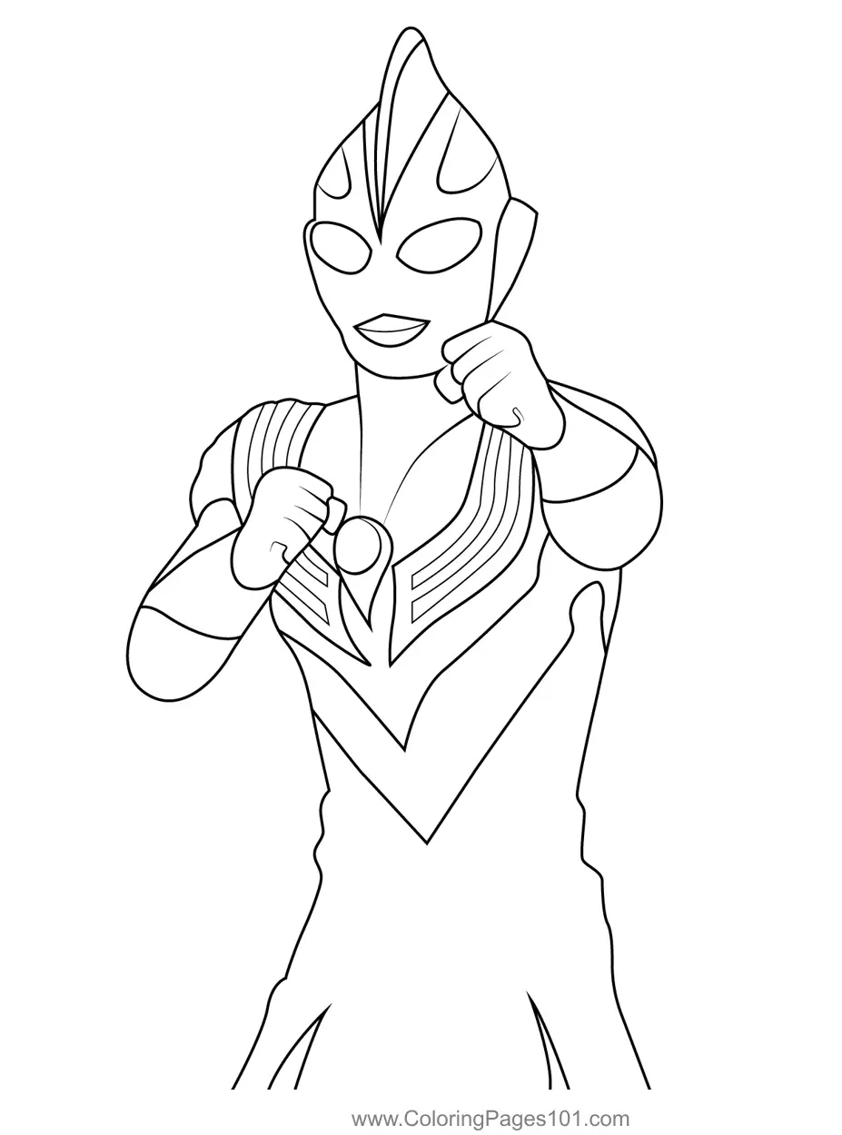 Ultraman Coloring Pages 9