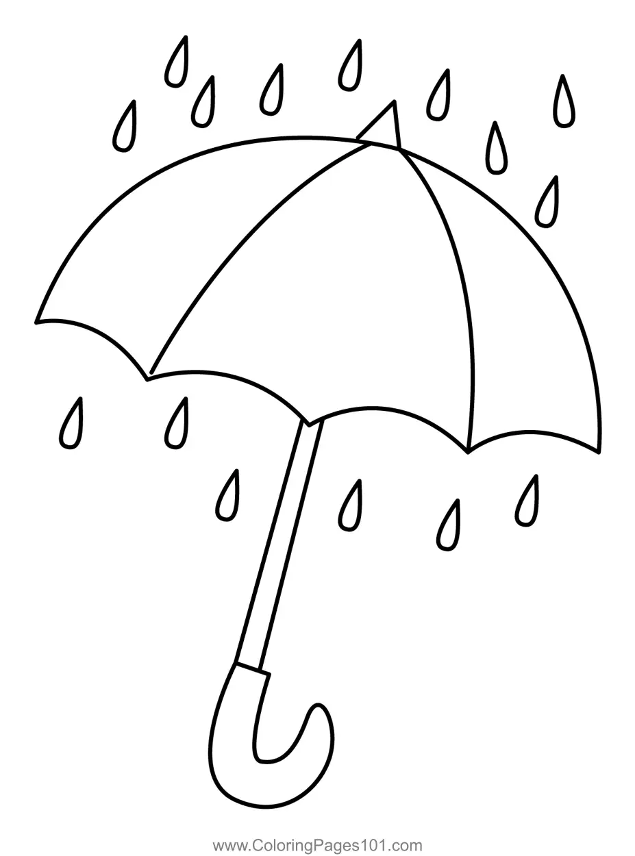 Umbrellas Coloring Pages 3