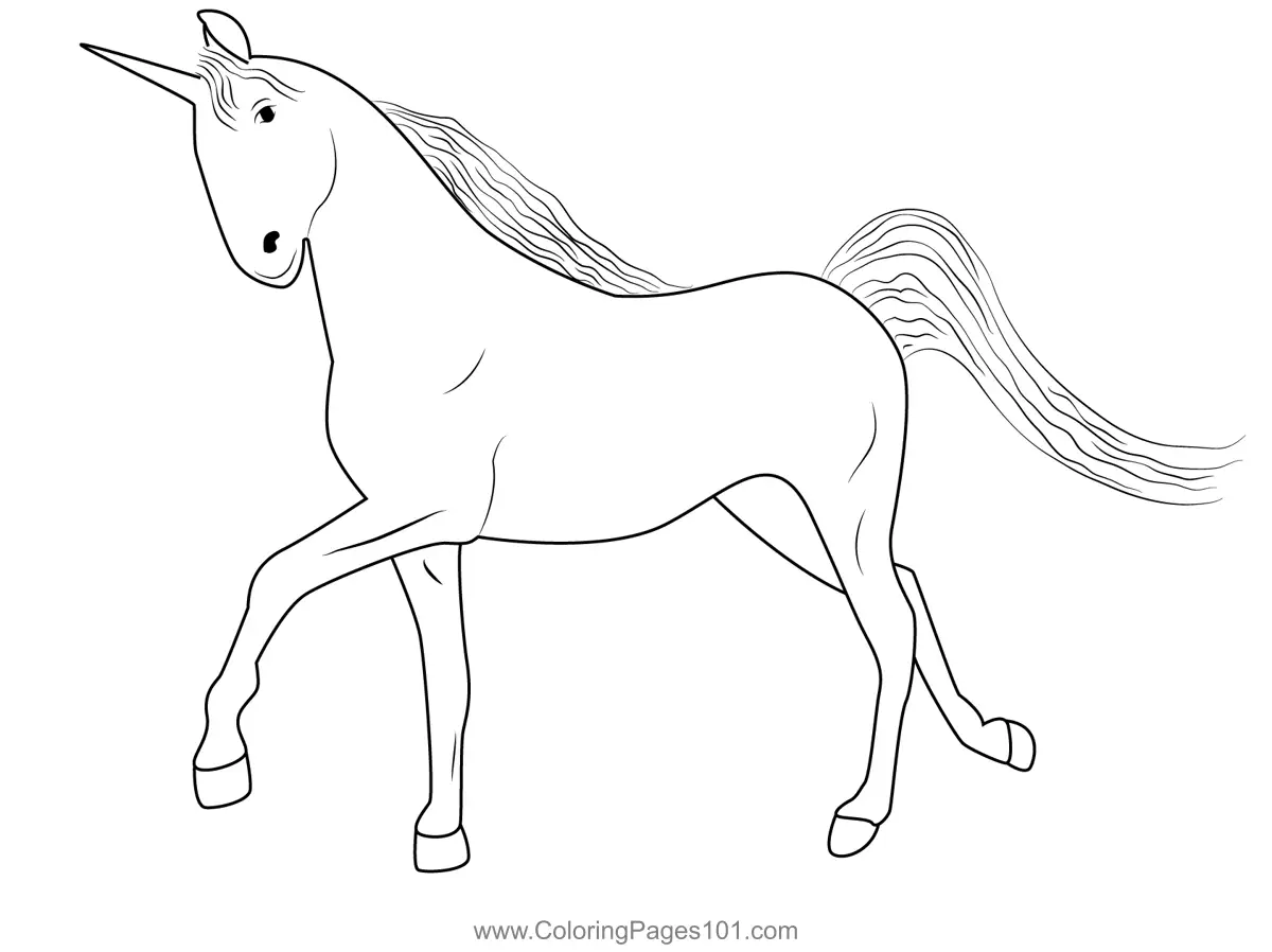 Unicorns Coloring Pages 11