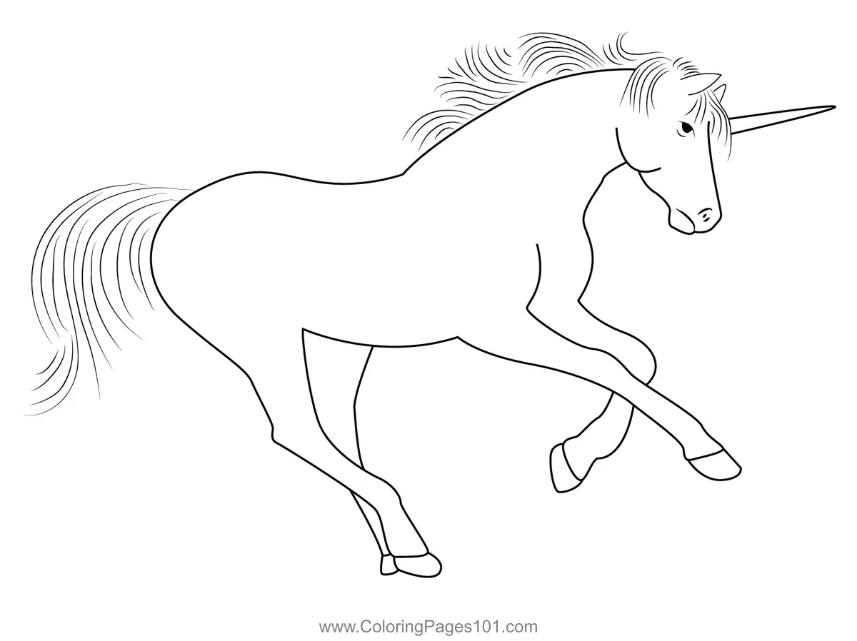 Unicorns Coloring Pages
