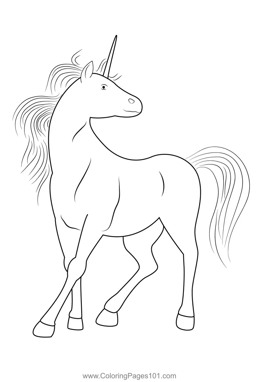 Unicorns Coloring Pages 7