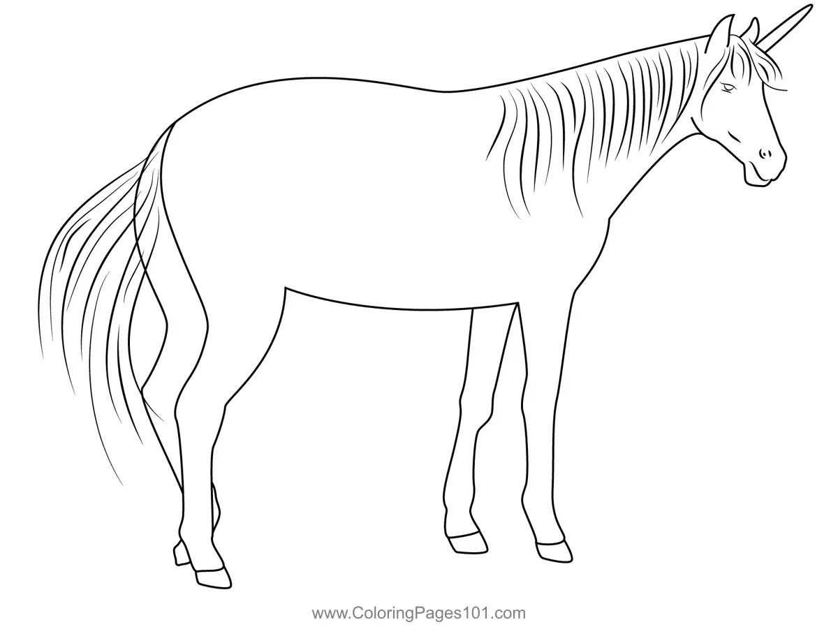Unicorns Coloring Pages 8