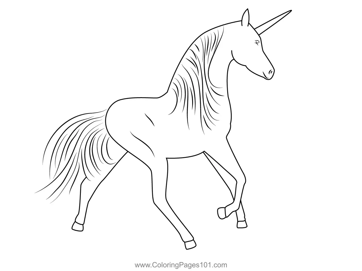 Unicorns Coloring Pages 9