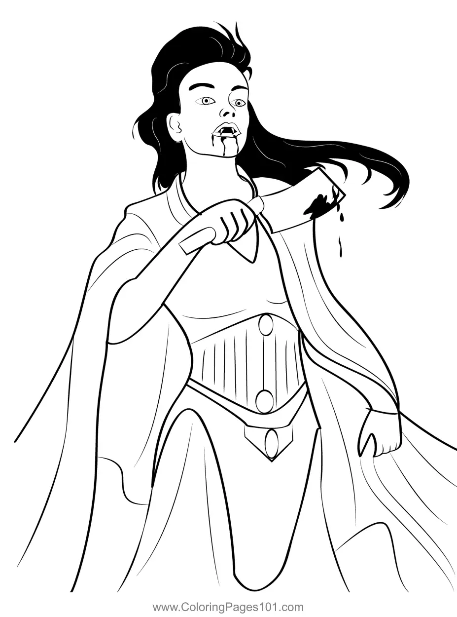 Vampires Coloring Pages 2