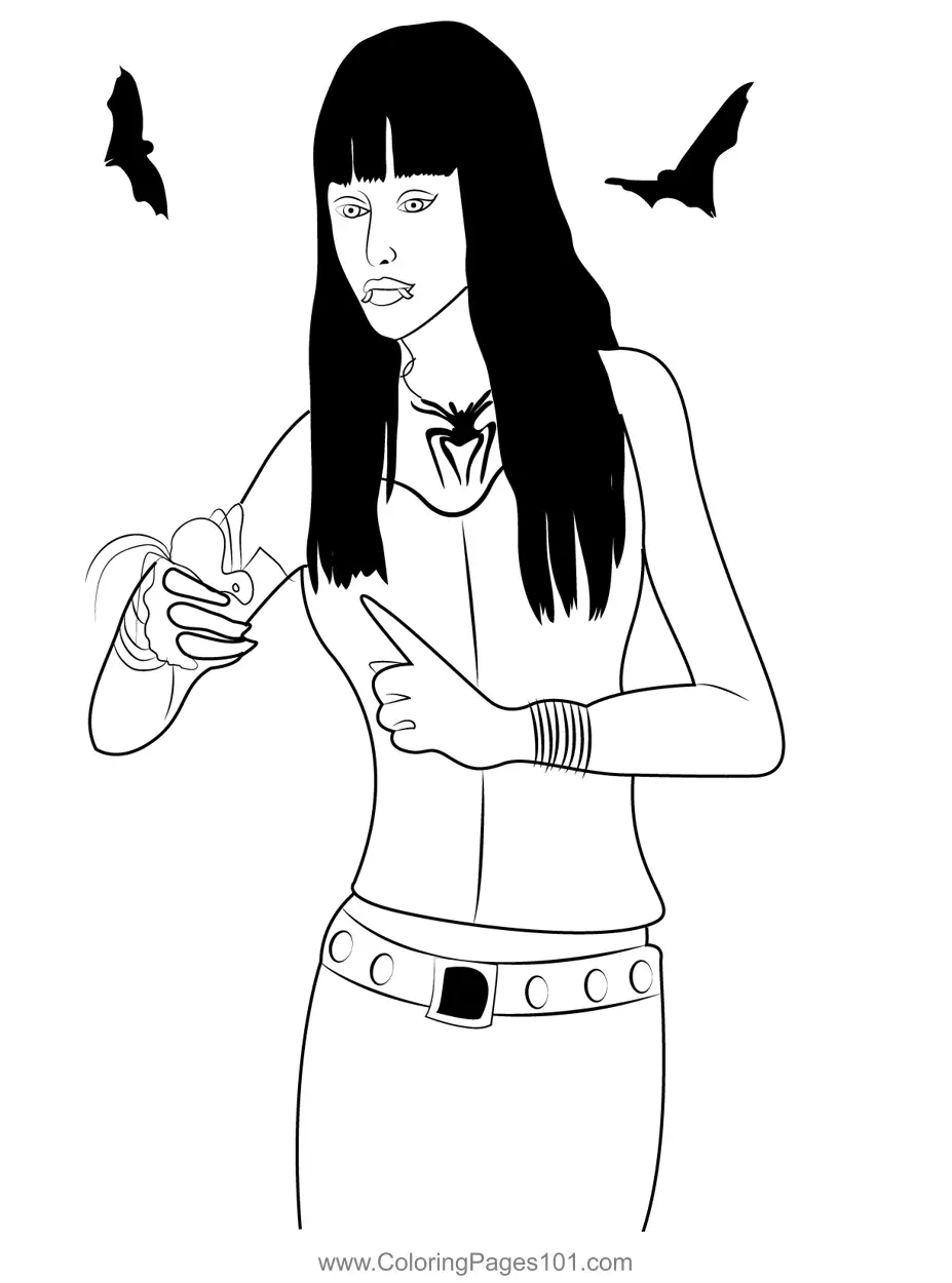 Vampires Coloring Pages 9