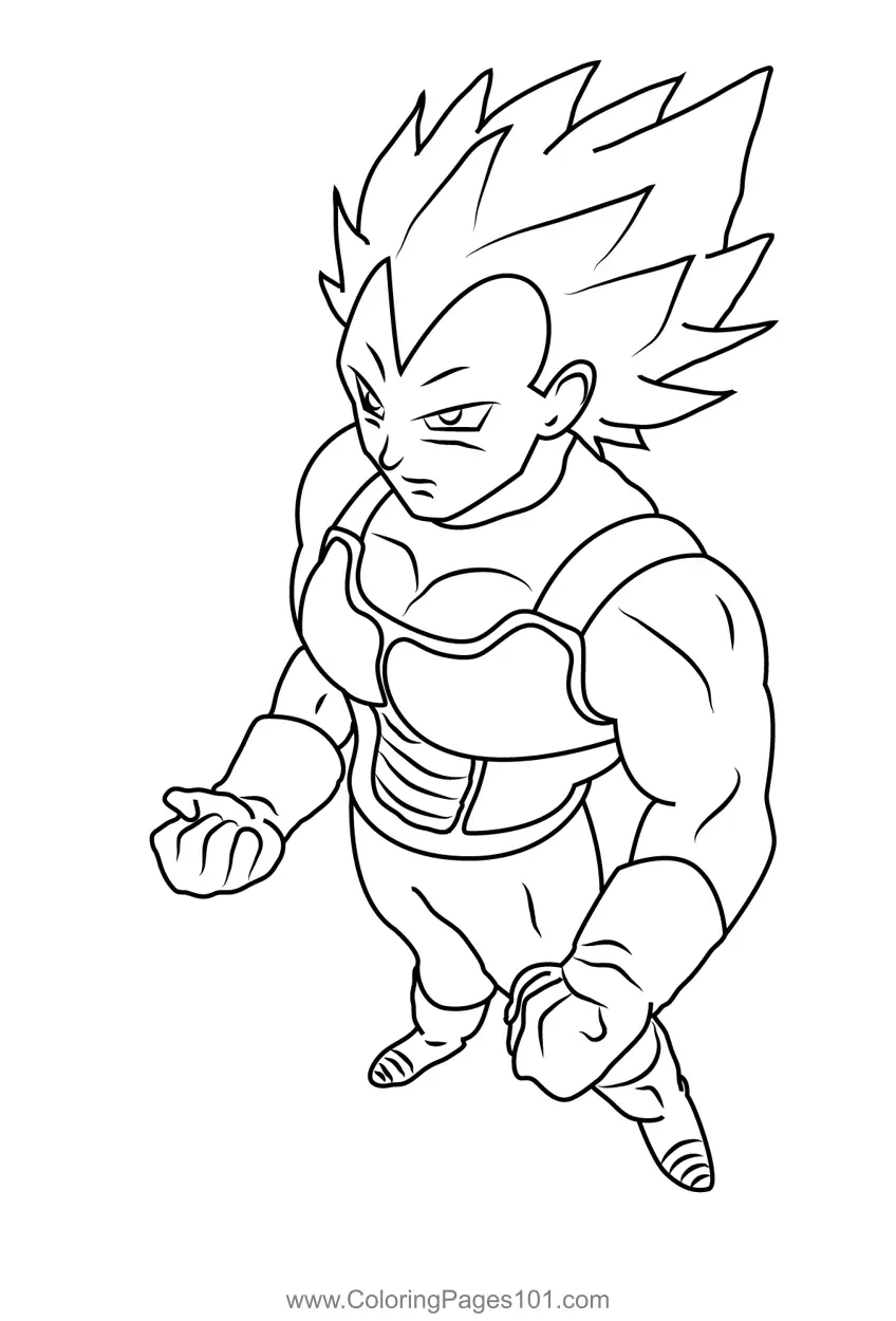 Vegeta Coloring Pages 1