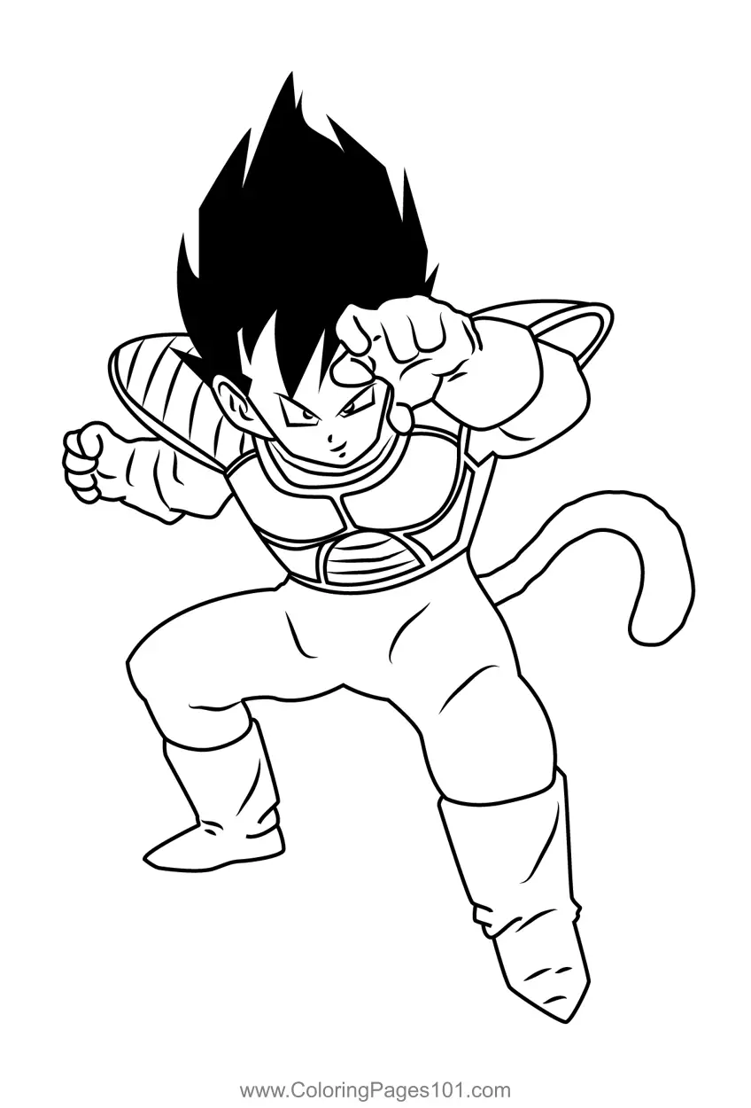 Vegeta Coloring Pages 10