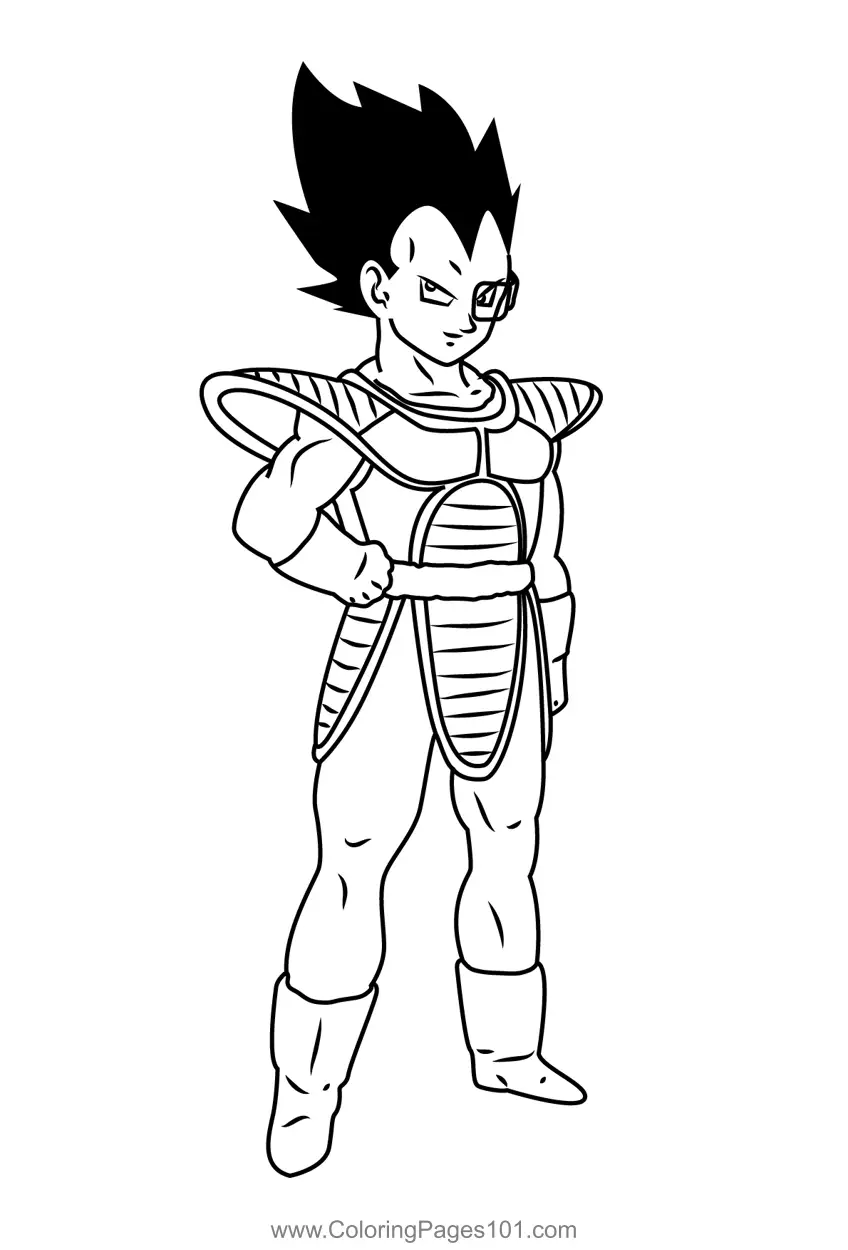 Vegeta Coloring Pages 11