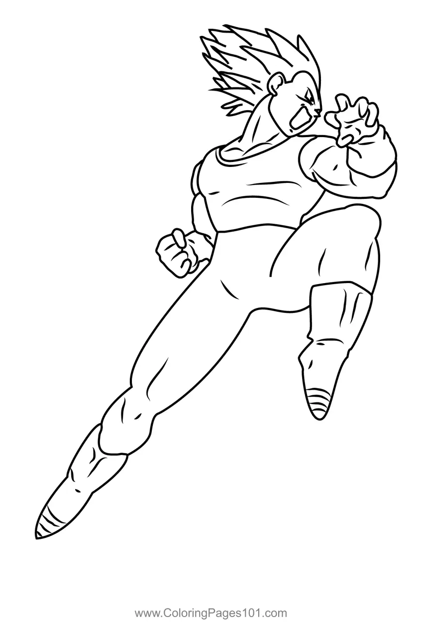 Vegeta Coloring Pages 4