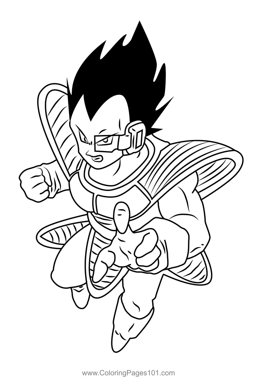 Vegeta Coloring Pages 5