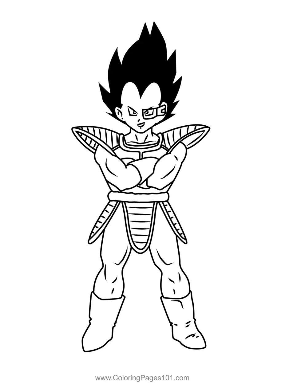 Vegeta Coloring Pages 7