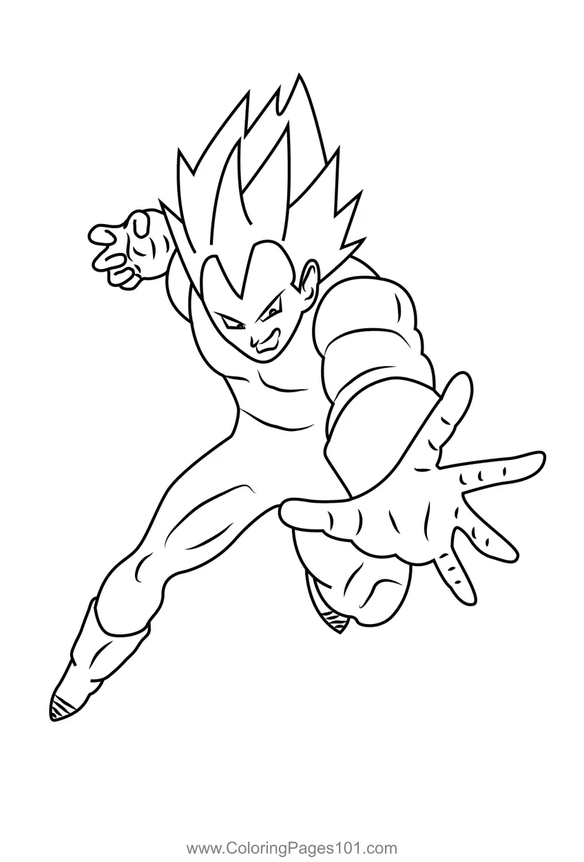Vegeta Coloring Pages 9