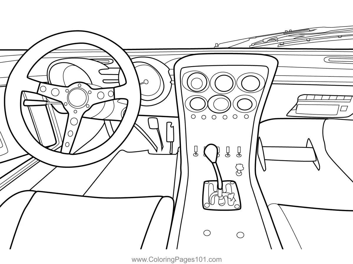 Vintage Cars Coloring Pages 1
