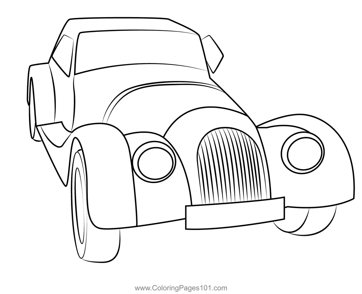 Vintage Cars Coloring Pages 6